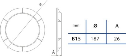 Upevňovací kroužek B-15