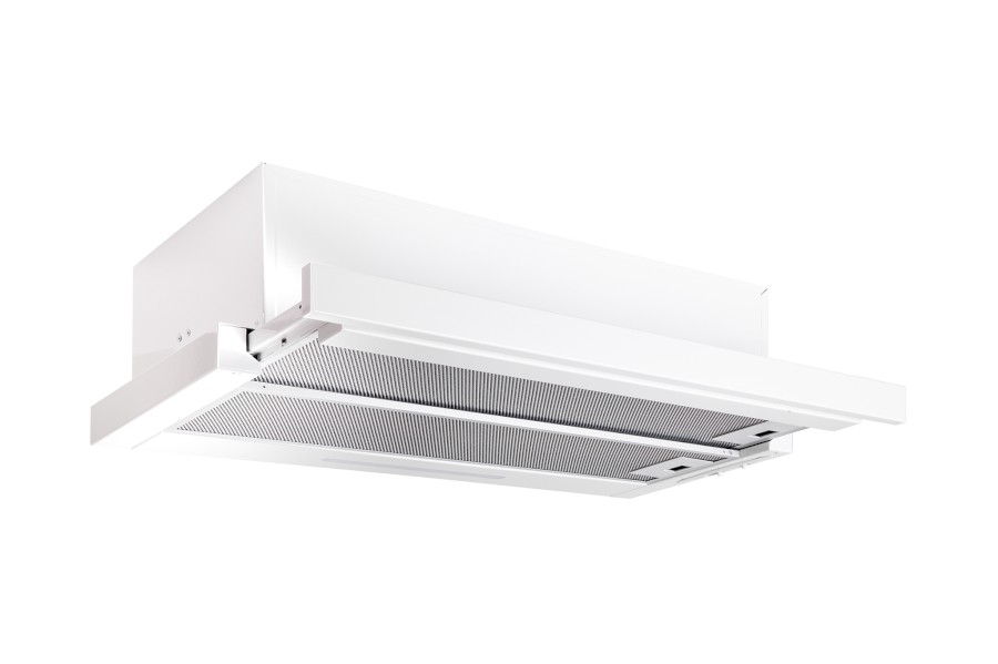 Odsavač par EMPIRE VD STROMBOLI 60 Bílá – jediný výsuv na trhu se zadním i horním odtahem