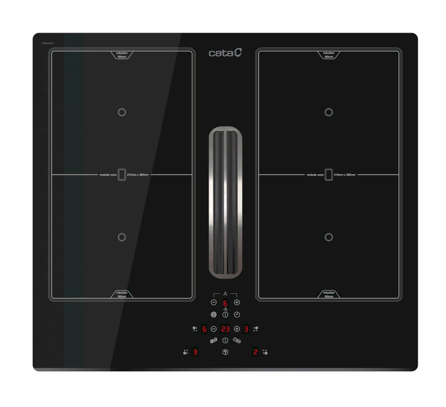 Indukční deska s integrovaným odsavačem par CATA AS 600